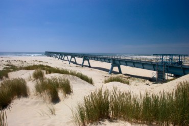 The giant sewer "La Salie" is emerging from the ground and rejects "clean" water directly into the sea, 3 kilometers South the "Banc d'Arguin" where a lot of the oysters are farmed © Philippe Henry / OCEAN71 Magazine