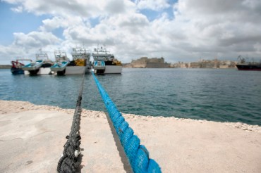 The Jean-Marie Christian 3, 5 and 6, the three tuna seiners of the Avallone family, in Grand Harbour, Valette, in June 2010 © Philippe Henry / OCEAN71 Magazine