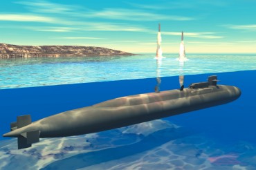 3d visualisation of a class Ohio submarine © Wikipedia