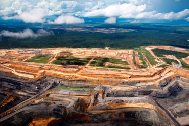 L'une des mines du Queensland. Celle-ci fait parti du bassin Bowen à l'Est du bassin de Galilée © Tom Jefferson / Greenpeace