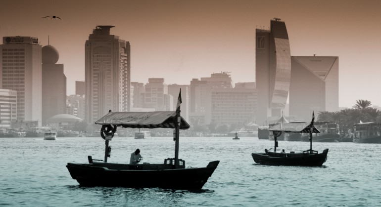 Dubai view from the sea © Francis Le Guen / OCEAN71 Magazine